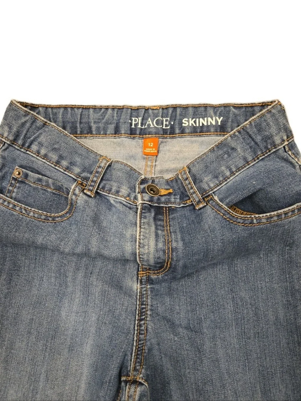 Girls Childrens Place Skinny Blue Jeans Size 12 Denim Pants Everyday Fashion